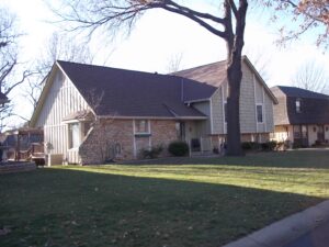 A roofing project in Lees Summit completed by Bill West Roofing