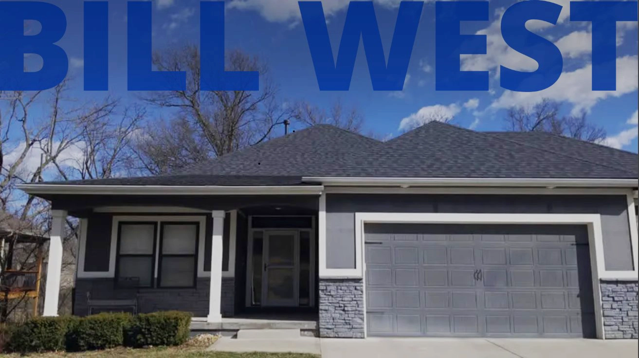A Great Kansas City home with a new roof installed by Bill West Roofing.